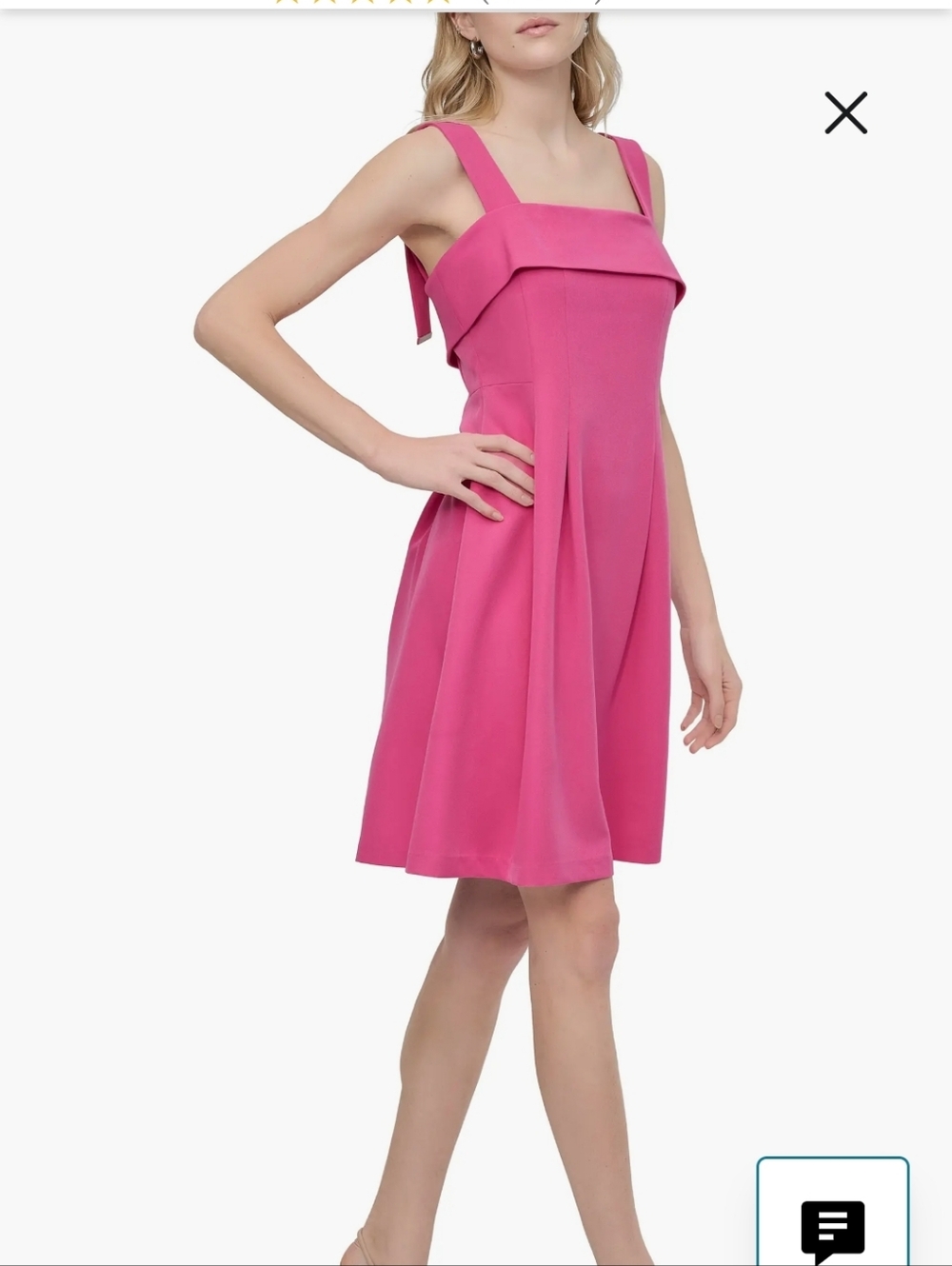 DKNY PINK DRESS WITH SILVER BUCKLE ON STRAPS NWT